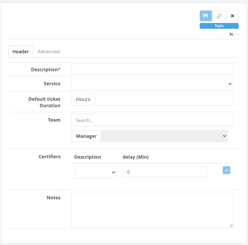 Ticketing Management Basic Configuration – Virtus Flow